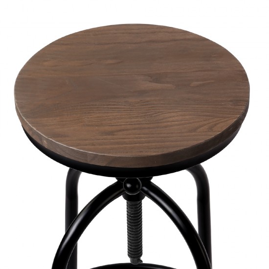Artiss Rustic Industrial Round Bar Stool Artiss Rustic Industrial Round Bar Stool
