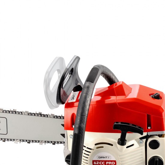 Giantz 62CC Commercial Petrol Chainsaw - Red & White Giantz 62CC Commercial Petrol Chainsaw - Red & White