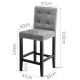 Artiss Set of 2 French Provincial Dining Chairs - Grey Artiss Set of 2 French Provincial Dining Chairs - Grey