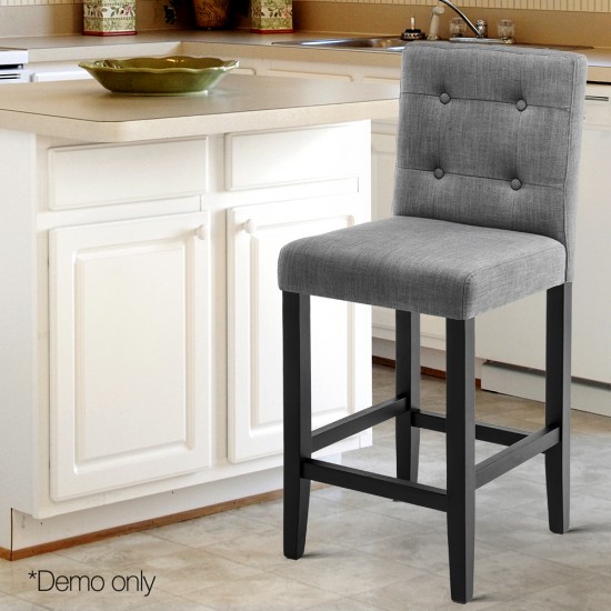 Artiss Set of 2 French Provincial Dining Chairs - Grey Artiss Set of 2 French Provincial Dining Chairs - Grey