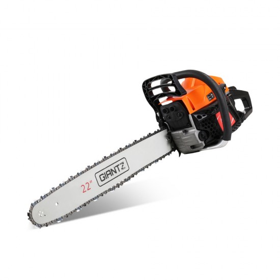 GIANTZ 58cc Commercial Petrol Chainsaw 22 Bar E-Start Chains Saw Tree Pruning GIANTZ 58cc Commercial Petrol Chainsaw 22 Bar E-Start Chains Saw Tree Pruning