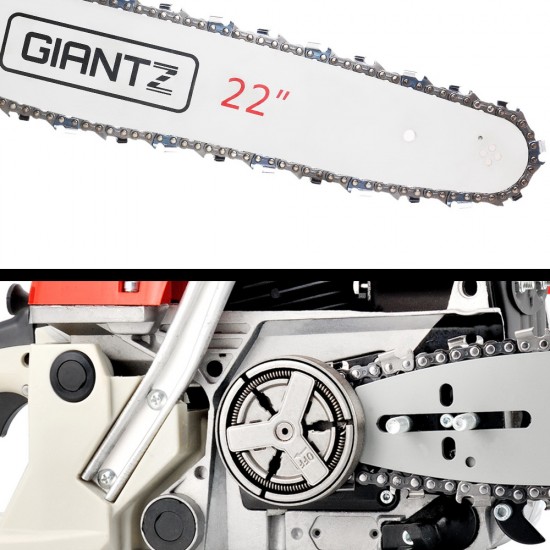 GIANTZ 58cc Commercial Petrol Chainsaw 22 Bar E-Start Chains Saw Tree Pruning GIANTZ 58cc Commercial Petrol Chainsaw 22 Bar E-Start Chains Saw Tree Pruning