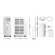 3-in-1 Portable Air Conditioner - White 3-in-1 Portable Air Conditioner - White