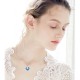 Made With Swarovski Necklace Pendant Silver Jewelry Swan Shape
