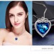 Necklace Made With Swarovski Crystal Pendant Silver Jewelry Heart Necklace Made With Swarovski Crystal Pendant Silver Jewelry Heart