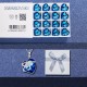 Necklace Made With Swarovski Crystal Pendant Silver Jewelry Heart Necklace Made With Swarovski Crystal Pendant Silver Jewelry Heart