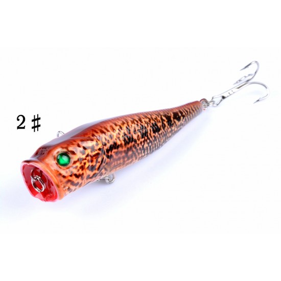 6X 9cm Popper Poppers Fishing Lure Lures Surface Tackle Fresh Saltwater