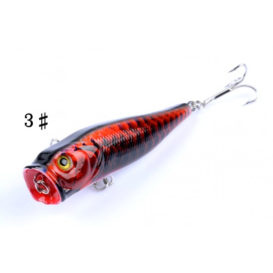 6X 9cm Popper Poppers Fishing Lure Lures Surface Tackle Fresh Saltwater