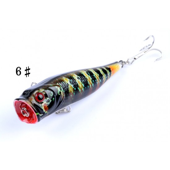 6X 9cm Popper Poppers Fishing Lure Lures Surface Tackle Fresh Saltwater