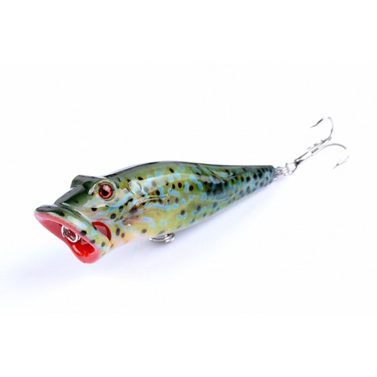 5X 8cm Popper Poppers Fishing Lure Lures Surface Tackle Fresh Saltwater