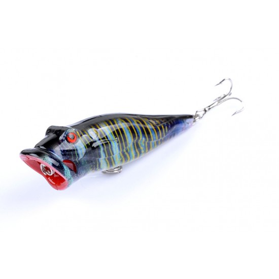 5X 8cm Popper Poppers Fishing Lure Lures Surface Tackle Fresh Saltwater