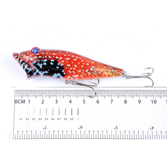 5X 8cm Popper Poppers Fishing Lure Lures Surface Tackle Fresh Saltwater