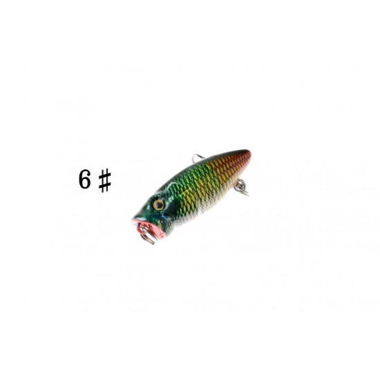 6X 3.5cm Popper Poppers Fishing Lure Lures Surface Tackle Fresh Saltwater