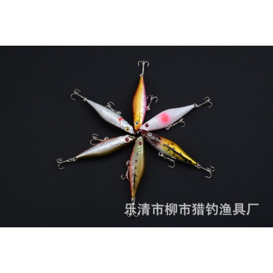 6X 7.5cm Popper Poppers Fishing Hard Lure Lures Surface Tackle Fresh Saltwater 6X 7.5cm Popper Poppers Fishing Hard Lure Lures Surface Tackle Fresh Saltwater