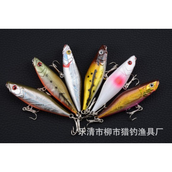 6X 7.5cm Popper Poppers Fishing Hard Lure Lures Surface Tackle Fresh Saltwater 6X 7.5cm Popper Poppers Fishing Hard Lure Lures Surface Tackle Fresh Saltwater