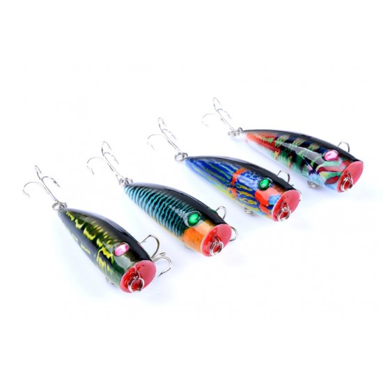 4X 6.8cm Popper Poppers Fishing Lure Lures Surface Tackle Saltwater