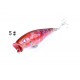 5X 7.5cm Popper Poppers Fishing Lure Lures Surface Tackle Fresh Saltwater