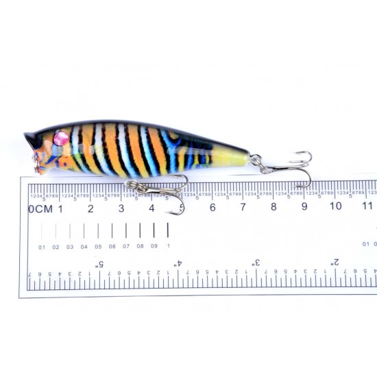 5X 7.5cm Popper Poppers Fishing Lure Lures Surface Tackle Fresh Saltwater