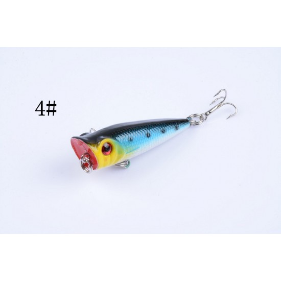 5X 5cm Popper Poppers Fishing Lure Lures Surface Tackle Fresh Saltwater