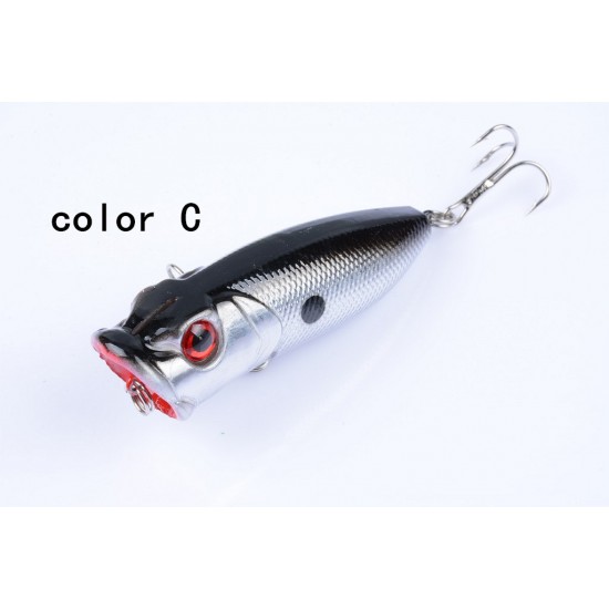 5X 6.5cm Popper Poppers Fishing Lure Lures Surface Tackle Fresh Saltwater