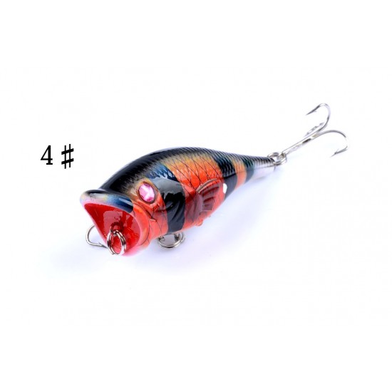 4X 6.5cm Popper Poppers Fishing Lure Lures Surface Tackle Fresh Saltwater