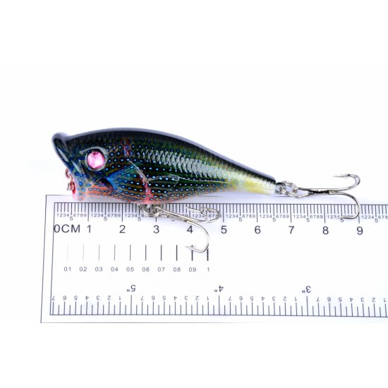 4X 6.5cm Popper Poppers Fishing Lure Lures Surface Tackle Fresh Saltwater