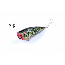 6X 6cm Popper Poppers Fishing Lure Lures Surface Tackle Fresh Saltwater