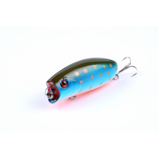 8X 6cm Popper Poppers Fishing Lure Lures Surface Tackle Fresh Saltwater