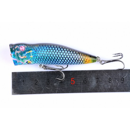 6X 7cm Popper Poppers Fishing Lure Lures Surface Tackle Fresh Saltwater