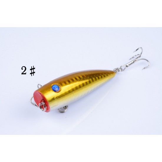 5X 7cm Popper Poppers Fishing Lure Lures Surface Tackle Fresh Saltwater