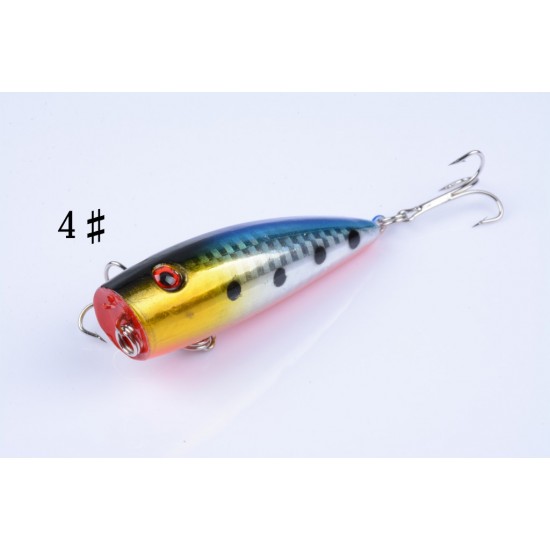 5X 7cm Popper Poppers Fishing Lure Lures Surface Tackle Fresh Saltwater