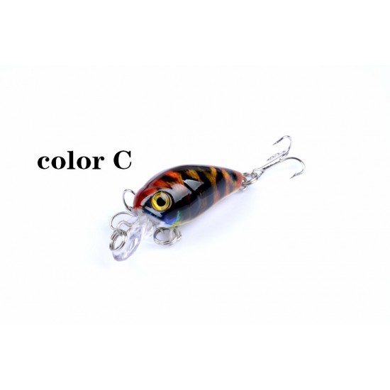 6x 4.5cm Popper Crank Bait Fishing Lure Lures Surface Tackle Saltwater