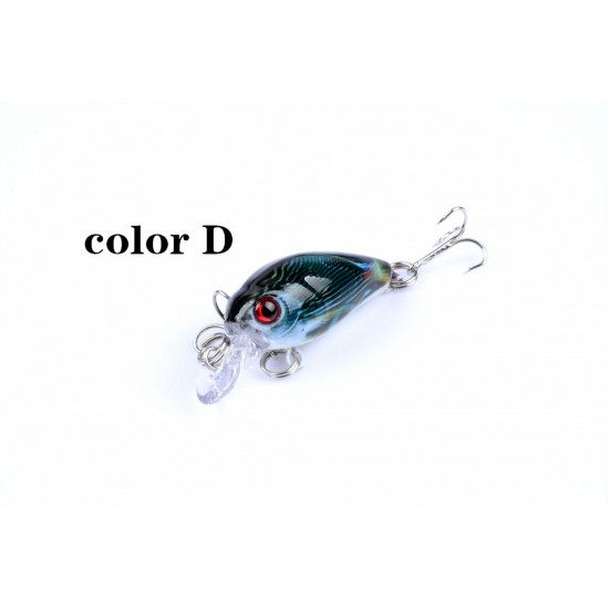 6x 4.5cm Popper Crank Bait Fishing Lure Lures Surface Tackle Saltwater