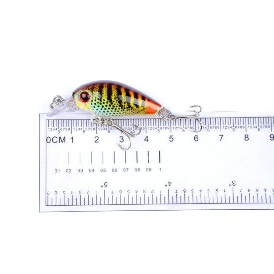 6x 4.5cm Popper Crank Bait Fishing Lure Lures Surface Tackle Saltwater