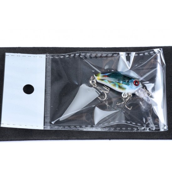 6x 4.5cm Popper Crank Bait Fishing Lure Lures Surface Tackle Saltwater