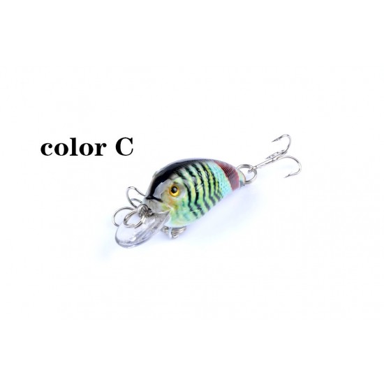 5x 4.5cm Popper Crank Bait Fishing Lure Lures Surface Tackle Saltwater