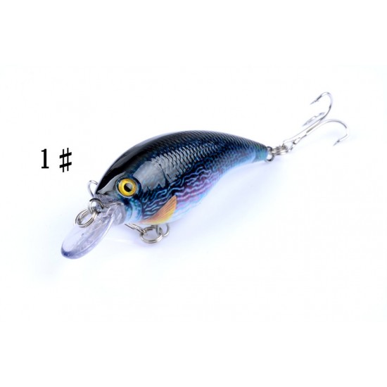 4x 7.5cm Popper Crank Bait Fishing Lure Lures Surface Tackle Saltwater