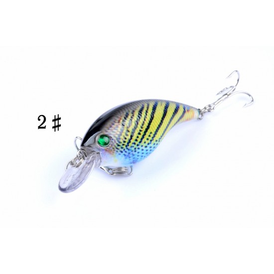 4x 7.5cm Popper Crank Bait Fishing Lure Lures Surface Tackle Saltwater