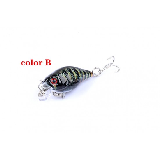 6x 4.3cm Popper Crank Bait Fishing Lure Lures Surface Tackle Saltwater
