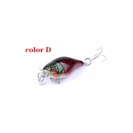 6x 4.3cm Popper Crank Bait Fishing Lure Lures Surface Tackle Saltwater