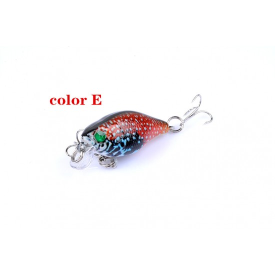 6x 4.3cm Popper Crank Bait Fishing Lure Lures Surface Tackle Saltwater