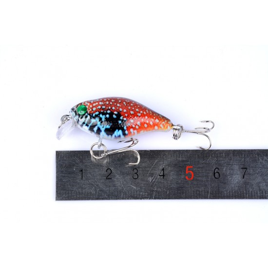 6x 4.3cm Popper Crank Bait Fishing Lure Lures Surface Tackle Saltwater