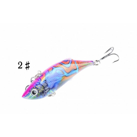 4x 8cm Vib Bait Fishing Lure Lures Hook Tackle Saltwater