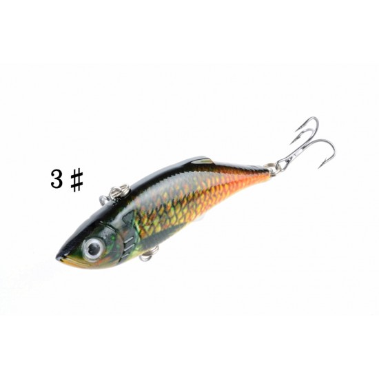 4x 8cm Vib Bait Fishing Lure Lures Hook Tackle Saltwater