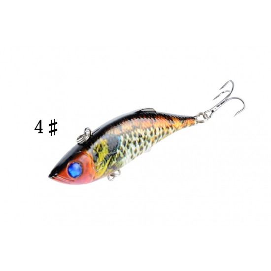 4x 8cm Vib Bait Fishing Lure Lures Hook Tackle Saltwater