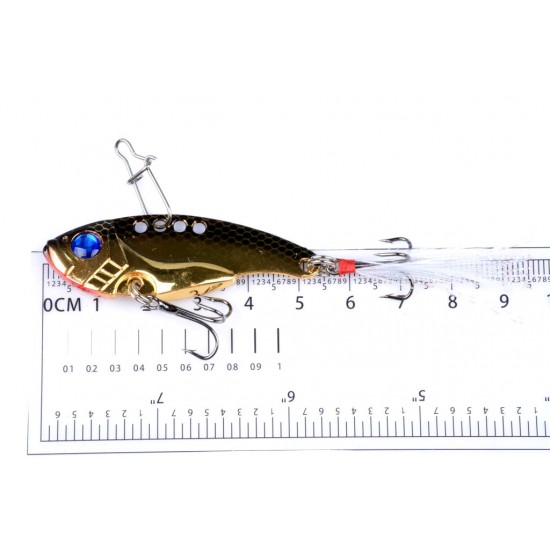 4x 5.5cm Vib Bait Fishing Lure Lures Hook Tackle Saltwater