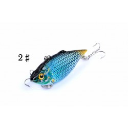 6x 6.5cm Vib Bait Fishing Lure Lures Hook Tackle Saltwater