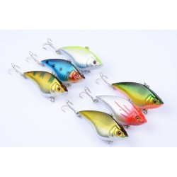 6x 7cm Vib Bait Fishing Lure Lures Hook Tackle Saltwater