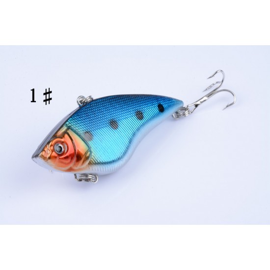 6x 7cm Vib Bait Fishing Lure Lures Hook Tackle Saltwater