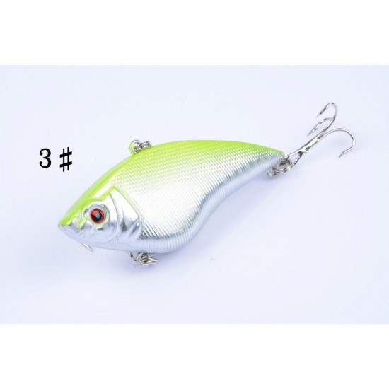 6x 7cm Vib Bait Fishing Lure Lures Hook Tackle Saltwater